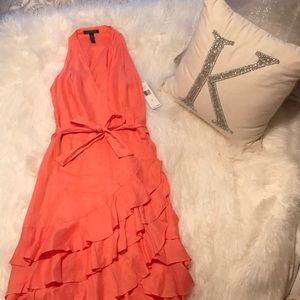 Ralph Lauren wrap dress - Coral/ Orange size 4
